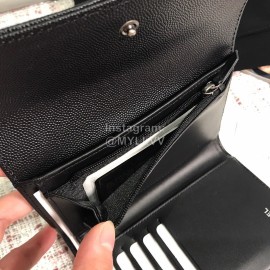 Chanel Boy Series Calf Three Fold Wallet Black