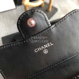 Chanel Black Patent Leather Wallet 