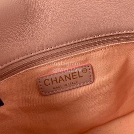 Chanel Winter Large Soft Rabbit Hair Chain Crossbody Bag Brown As2240