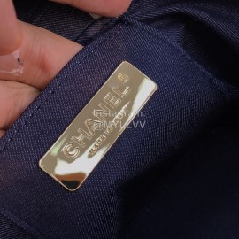 Chanel Woolen Chain Crossbody Bucket Bag Cosmetic Bag Red