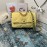 Chanel Yellow Cloth Gold Chain Crossbody Flap Bag As1160