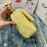 Chanel Yellow Cloth Gold Chain Crossbody Flap Bag As1160