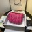 Chanel Woolen Knitting Chain Crossbody Flap Bag Rose Red As0974