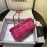Chanel Woolen Knitting Chain Crossbody Flap Bag Rose Red As0974