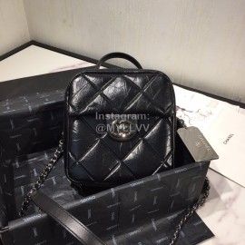 Chanel Calf Chain Crossbody Retro Camera Bag Black As1323