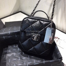 Chanel Calf Chain Crossbody Retro Camera Bag Black As1323