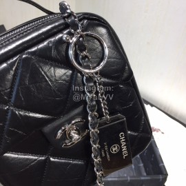 Chanel Calf Chain Crossbody Retro Camera Bag Black As1323