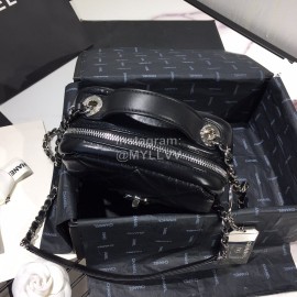 Chanel Calf Chain Crossbody Retro Camera Bag Black As1323