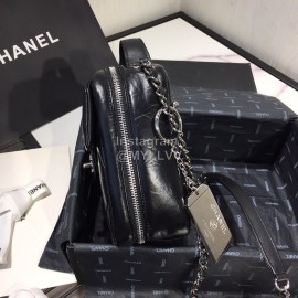 Chanel Calf Chain Crossbody Retro Camera Bag Black As1323