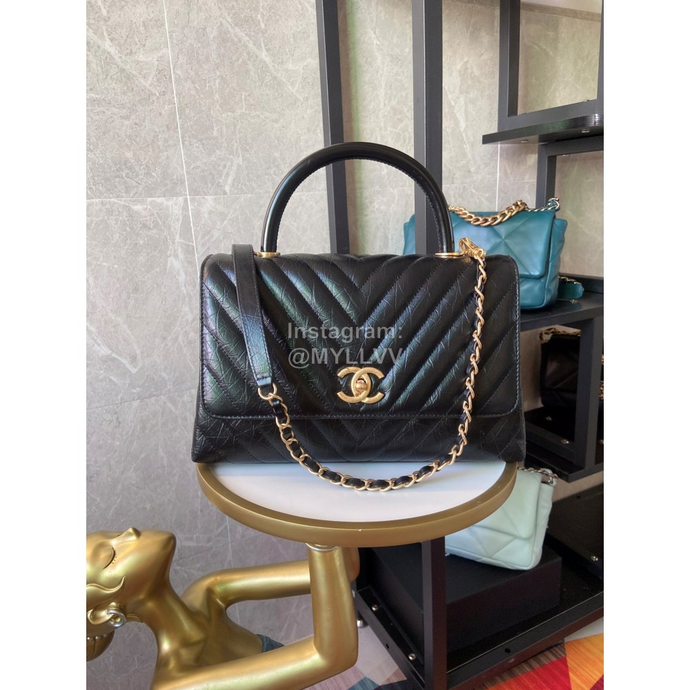 Chanel Black Calf Chain Crossbody Flap Bag Handbag 