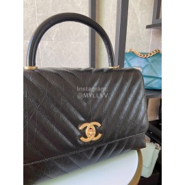 Chanel Black Calf Chain Crossbody Flap Bag Handbag 