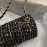 Chanel Woolen Chain Crossbody Flap Bag For Women Black