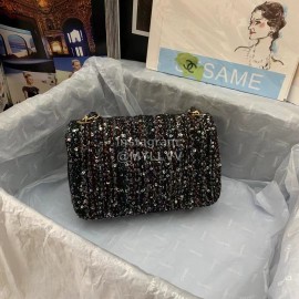 Chanel Woolen Chain Crossbody Flap Bag For Women