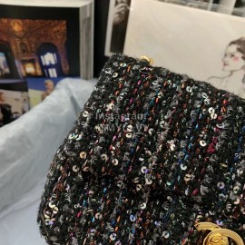 Chanel Woolen Chain Crossbody Flap Bag For Women