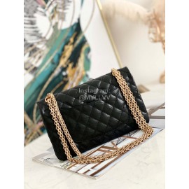 Chanel Black Cowhide Badge Chain Shoulder Flap Bag 