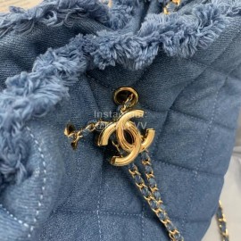 Chanel Autumn Denim Bucket Chain Bag As2357