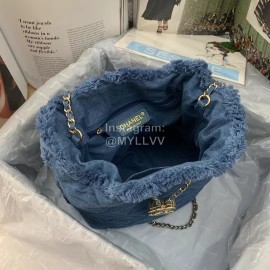 Chanel Autumn Denim Bucket Chain Bag As2357