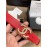 Chanel Red Calf Leather Fashion Buckle 30mm Belts For Women 