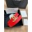 Chanel New Calf Leather Diamond Gold Buckle 30mm Belts For Women Red