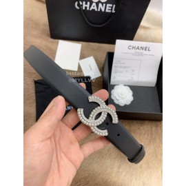 Chanel Fashion Calf Leather Pearl Buckle 30mm Belts For Women 