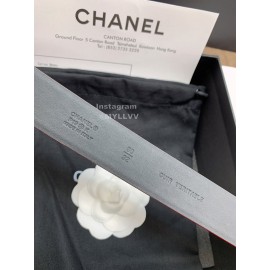 Chanel Fashion Red Calf Leather Pearl Buckle 30mm Belts For Women 