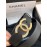 Chanel Black Calf Leather Gold Diamond Buckle 30mm Belts For Women 