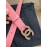 Chanel Fashion Buckle Calf Leather 30mm Belts For Women Pink