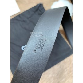 Chanel Fashion Buckle Calf Leather 30mm Belts For Women Black