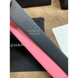 Chanel Fashion Calf Leather 30mm Belts For Women Pink