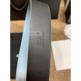 Chanel Fashion Calf Leather 30mm Belts For Women Blue