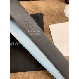 Chanel Fashion Calf Leather 30mm Belts For Women Blue