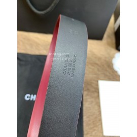 Chanel Fashion Calf Leather 30mm Belts For Women Purple