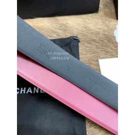 Chanel Fashion Calf Leather 30mm Belts For Women Purple