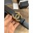 Chanel New Calf Leather Gold Buckle 30mm Black Belts For Women