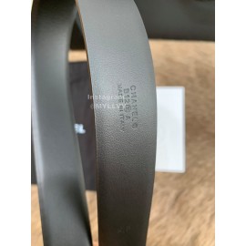 Chanel Fashion Buckle Calf Leather 30mm Belts For Women Black