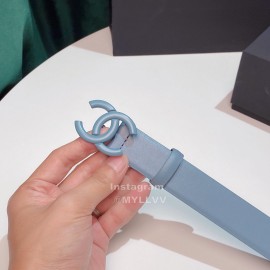 Chanel Fashion Calf Leather 28mm Pharrell Belts Blue