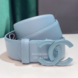 Chanel Fashion Calf Leather 28mm Pharrell Belts Blue