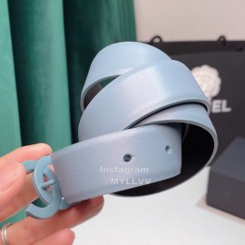 Chanel Fashion Calf Leather 28mm Pharrell Belts Blue