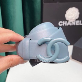 Chanel Fashion Calf Leather 28mm Pharrell Belts Blue