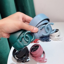 Chanel Fashion Calf Leather 28mm Pharrell Belts Blue