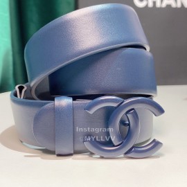 Chanel Fashion Calf Leather 28mm Pharrell Belts Dark Blue