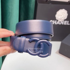 Chanel Fashion Calf Leather 28mm Pharrell Belts Dark Blue
