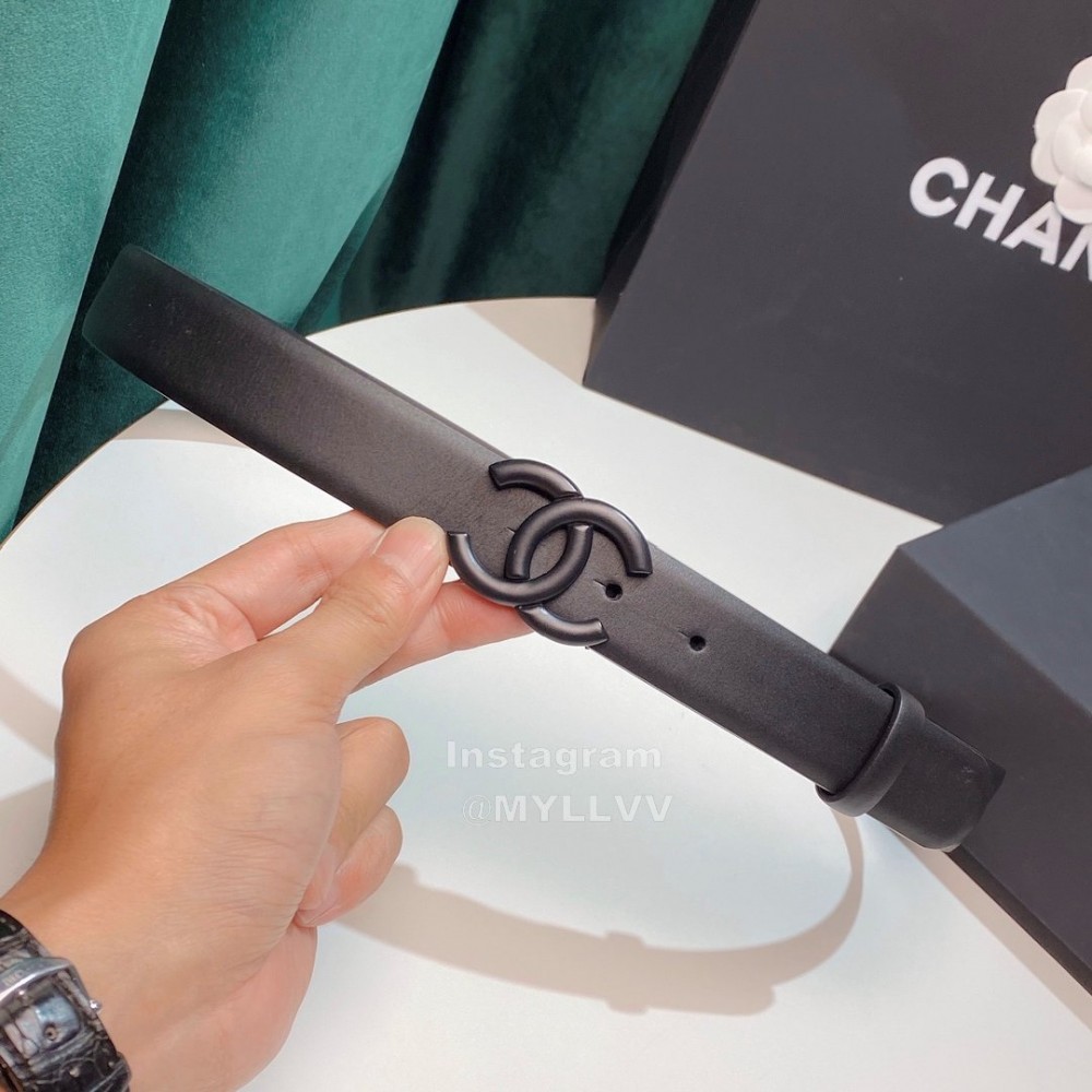 Chanel Fashion Calf Leather 28mm Pharrell Belts Black