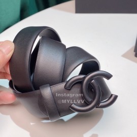 Chanel Fashion Calf Leather 28mm Pharrell Belts Black