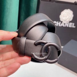 Chanel Fashion Calf Leather 28mm Pharrell Belts Black