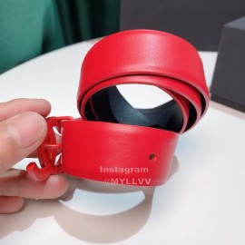 Chanel Fashion Calf Leather 28mm Pharrell Belts Red