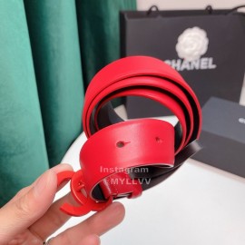 Chanel Fashion Calf Leather 28mm Pharrell Belts Red