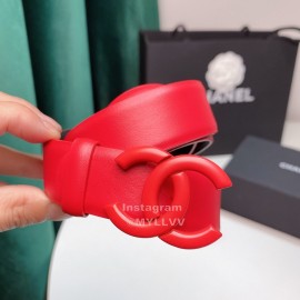 Chanel Fashion Calf Leather 28mm Pharrell Belts Red