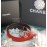 Chanel Fashion Calf Leather Pearl Silver Buckle 28mm Pharrell Belts Red