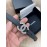 Chanel Fashion Calf Leather Silver Diamond Buckle 20mm Belts For Women Black